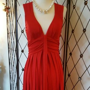 Banana Republic Red Jersey Dress